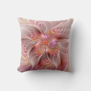 Almofada Abstrato Butterfly Fantasy Fractal Arte Colorida