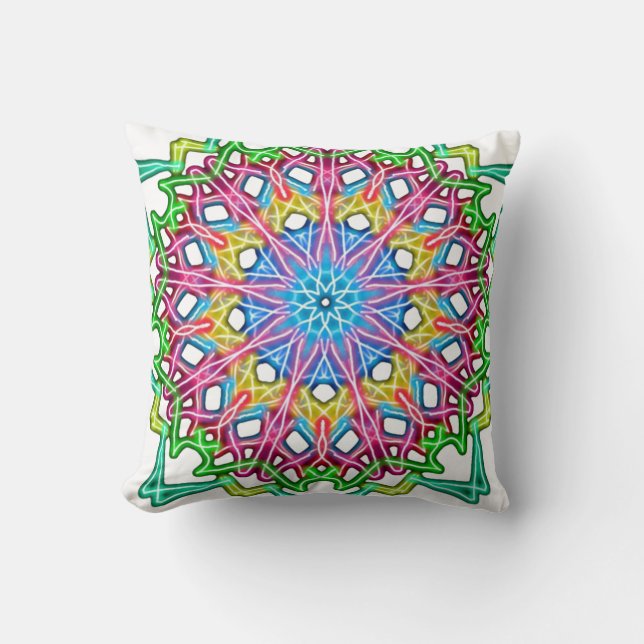 Almofada Abstrato Colorful Mandala (Frente)