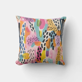 Almofada Abstrato de animal - Coloful retrô moderno
