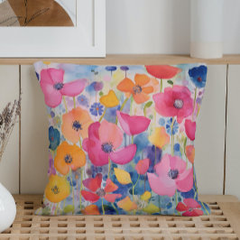 Almofada Abstrato de Aquarela Placa Petal