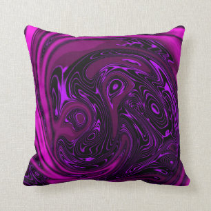 Almofada Abstrato de Cavalo de Dragão Roxo Elegante de Lux