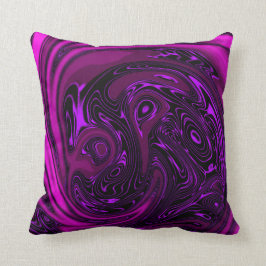 Almofada Abstrato de Cavalo de Dragão Roxo Elegante de Luxo