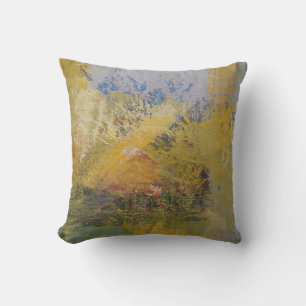 Almofada Abstrato de Cor do Pastel Azul Suave Vermelho Mode