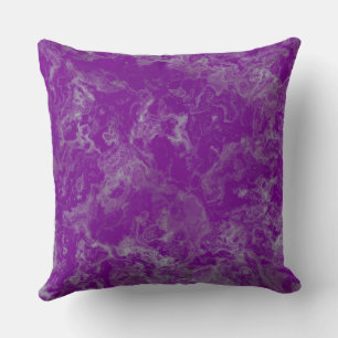 Almofada abstrato de mármore roxo e azul