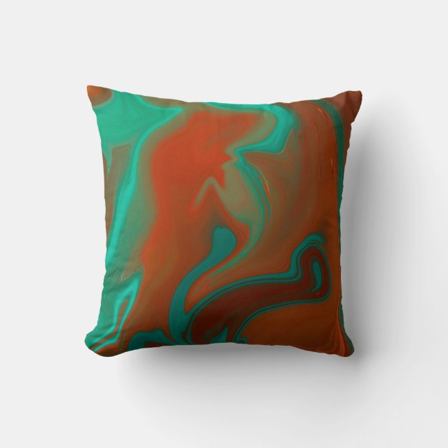 Almofada abstrato de padrão, (Frente)