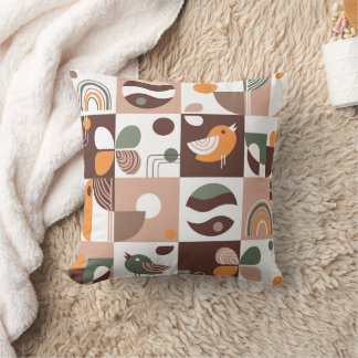 Almofada Abstrato de padrão geométrico da retórica