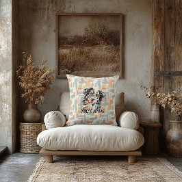 Almofada Abstrato de Retrato do Pastor Australiano Personal