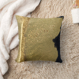 Almofada abstrato de sombreado brilhante Dourado