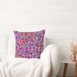 Almofada Abstrato de Sonho Rosa