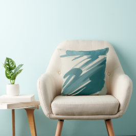 Almofada Abstrato de Teal Tranquil