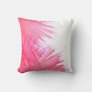 Almofada Abstrato de Tinta Rosa-Travesseiro decorativo
