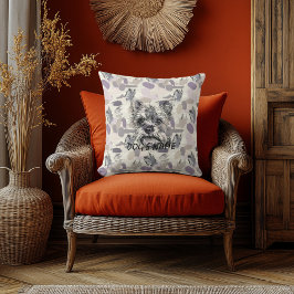 Almofada Abstrato de Travesseiro Portrait Terrier Yorkshire