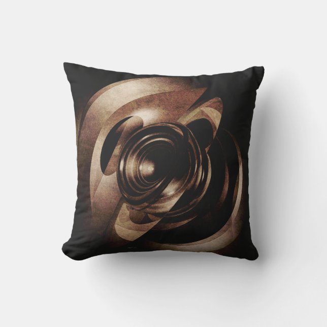 Almofada Abstrato de Vintage Metal (Frente)