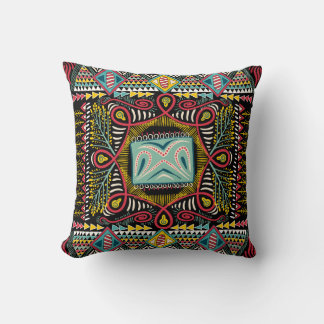 Almofada Abstrato: design de bolso quadrado.