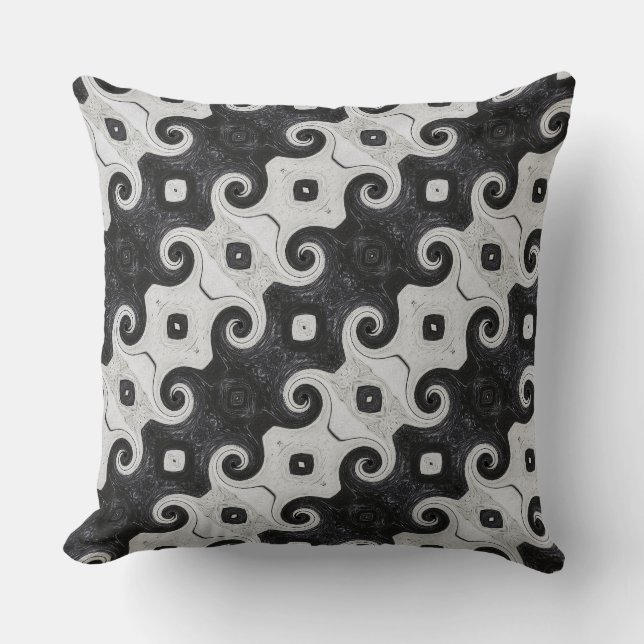 Almofada Abstrato Diamond Eye Curls Travesseiro decorativo  (Frente)