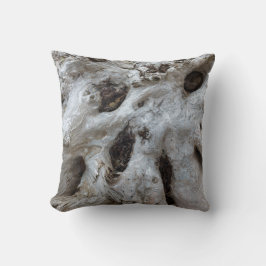 Almofada Abstrato do Burl de Madeira