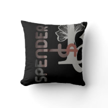 ABSTRATO do Travesseiro SPENDER InteriorPó Preto p