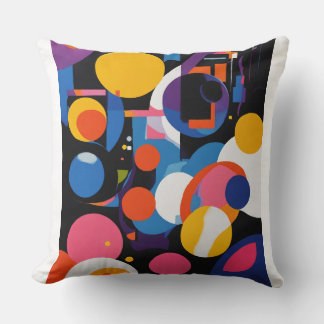 Almofada Abstrato e Negrito: Designs de travesseiro vibrant