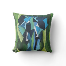 Abstrato Elephant Cushion