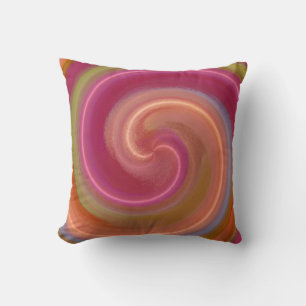 Almofada Abstrato espiral colorida Art 2°
