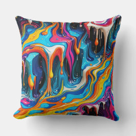 Almofada Abstrato face trabalho de arte 1217 - Travesseiro 