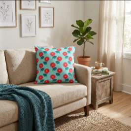 Almofada Abstrato Floral Brilhante