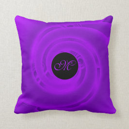 Almofada Abstrato Floral Moderno Neon Purple
