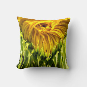Almofada Abstrato funky retro Sunflower
