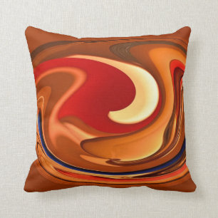Almofada Abstrato Funky travesseiro decorativo queimado do