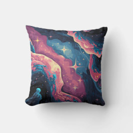 Almofada Abstrato Galaxy Stars e Nebulae Travesseiro decora