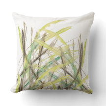 Abstrato Grass Watercolor, pintado à mão