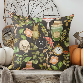 Almofada Abstrato Halloween do Flor do Cogumelo da Planta d