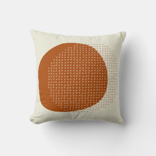 Almofada Abstrato Ivory Off White Brown Trendy Shapes