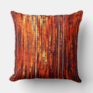 Almofada Abstrato Laranja Stripes