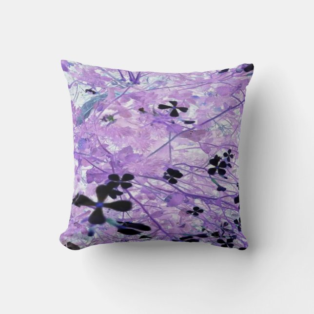 Almofada Abstrato Lavanda (Frente)