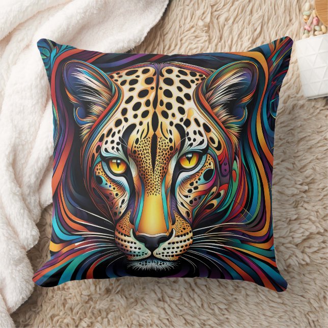 ALMOFADA ABSTRATO LEOPARD CUSHION (Cobertor)