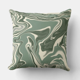 Almofada Abstrato Marble Sage Green