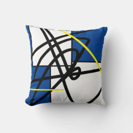 Almofada Abstrato Minimalismo Travesseiro Amarelo-Amarelo-A