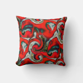 Almofada Abstrato mistura de mancha de gradiente vermelho s