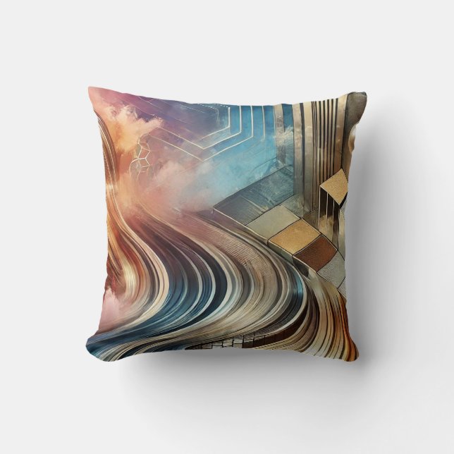 Almofada Abstrato Modern Travesseiro decorativo (Frente)