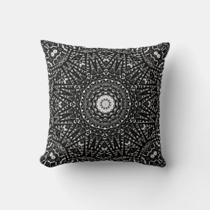 Almofada Abstrato moderna de ornamentação branca, sem cos