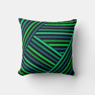 Almofada Abstrato moderna linhas de linhas de faixa stripe