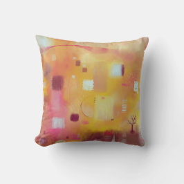 Almofada Abstrato moderno amarelo