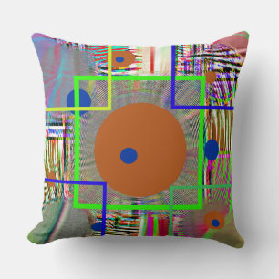 Almofada Abstrato moderno:  País Digital, arte popular