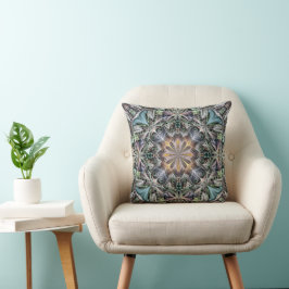 Almofada Abstrato Multicolor Suculent Garden Rosette