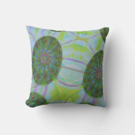 Almofada Abstrato, Padrão Colorido de Ovos, Floresta Elegan