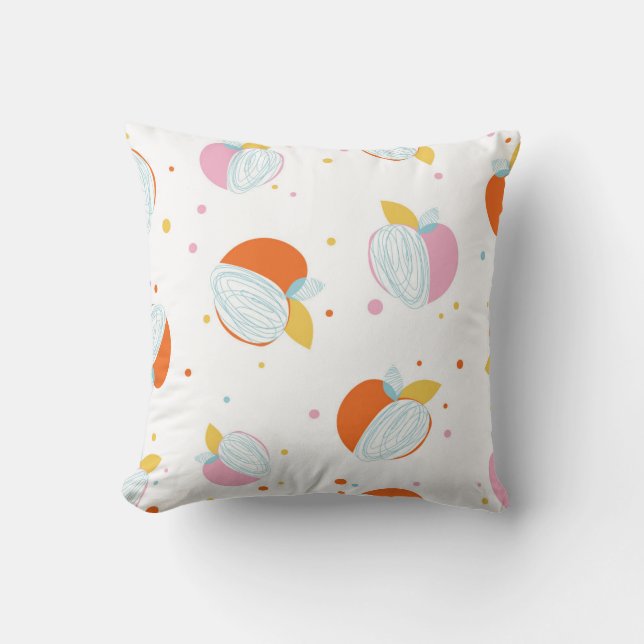 Almofada Abstrato Peach Harmony (Frente)