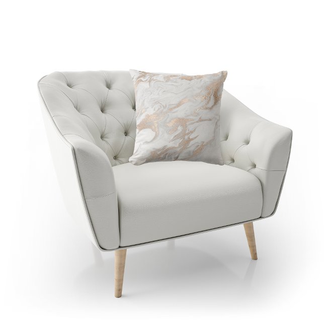 Almofada Abstrato Peary Creamy Glam Marble Cinza Branca (Abstract Pearly Creamy Glam Marble White Gray Throw Pillow)