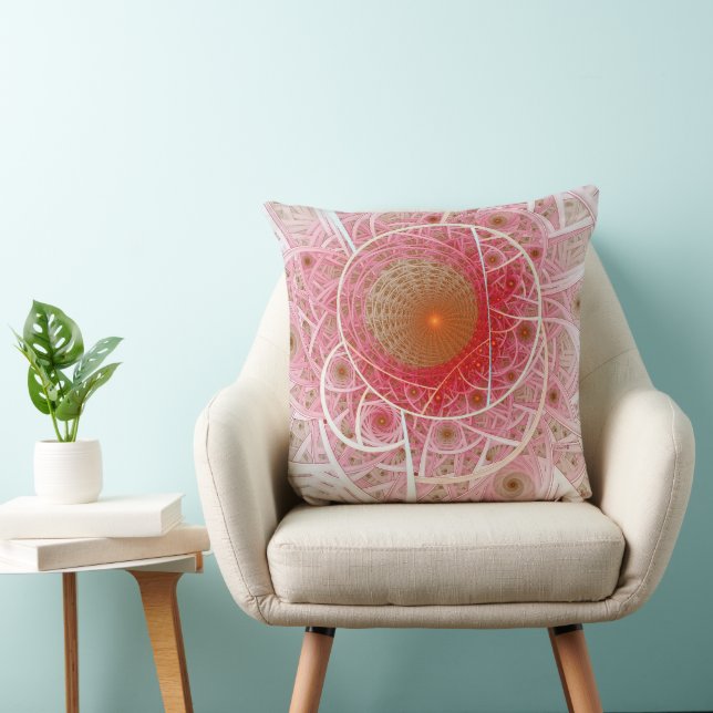 Almofada Abstrato Pink Steampunk (Cadeira)