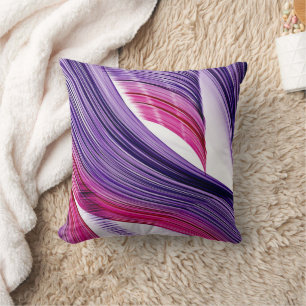 Almofada Abstrato rosa e roxo